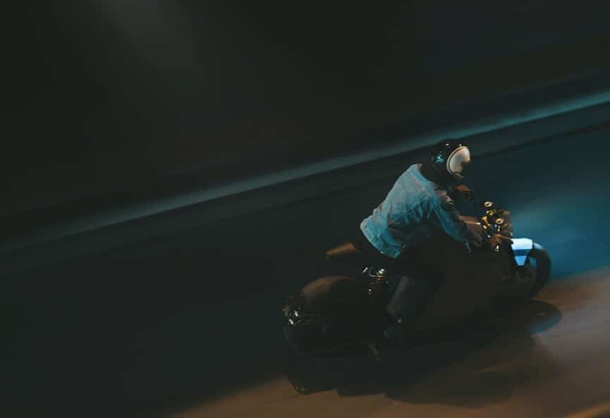 Davinci DC100, a futuristic self-balancing electric motorcycle. 