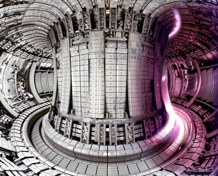 The Joint European Torus (JET) facility.
