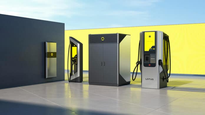 Lotus' electric vehicle (EV) charging solutions.