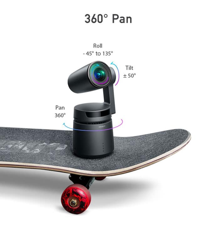 OBSBOT Tail: 360-degree panning