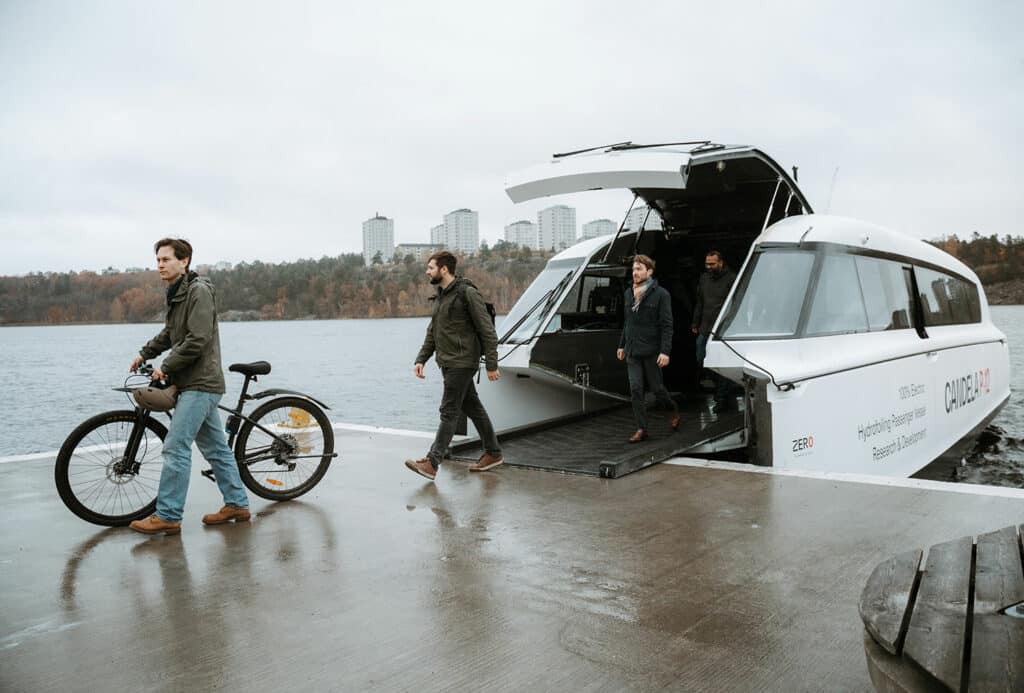 The Shuttle configuration seats 30 passengers, who board the vessel via an extendable, automatic bow ramp.