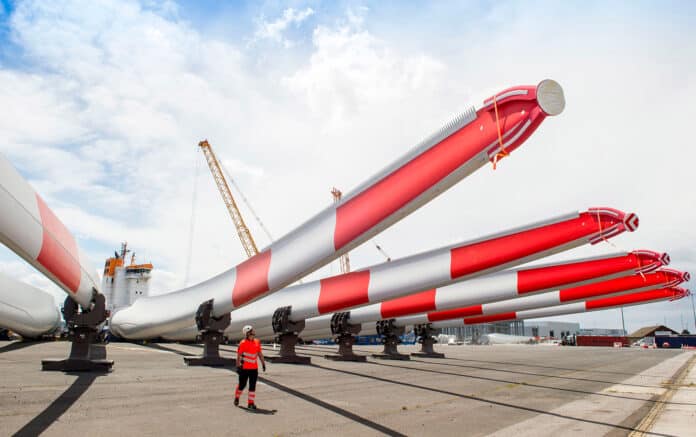 Siemens Gamesa's RecyclableBlade, the world’s first wind turbine blade.