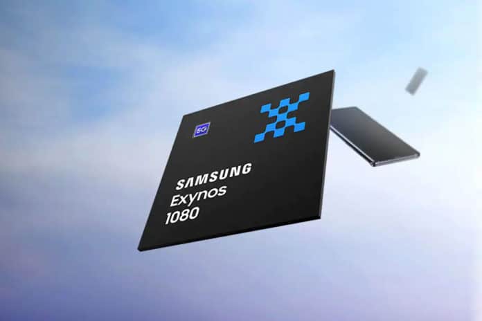 Samsung Exynos 1080 mobile processor is its first five-nanometer chip.