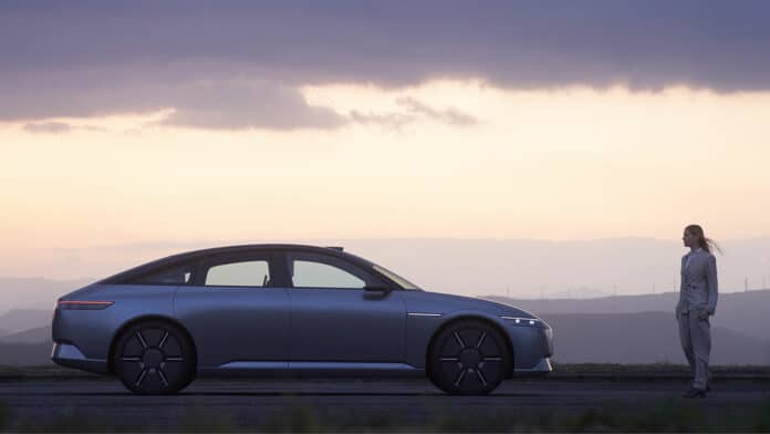 The joint venture’s first production electric car is set to go on sale in North America in 2026.
