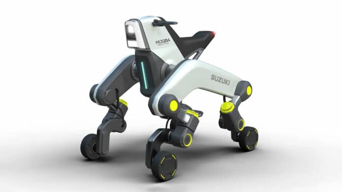 Suzuki unveils 4-wheeled mobility device that can climb stairs.