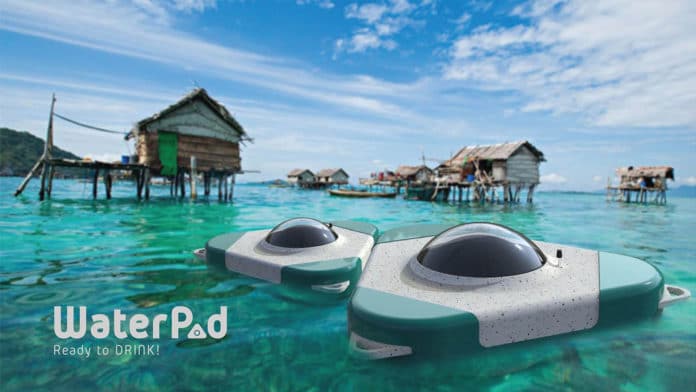 WaterPod, a sustainable desalination pod makes seawater drinkable naturally.