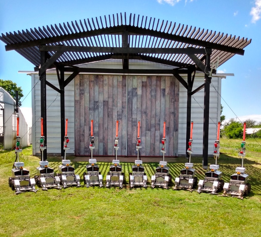 Greenfield uses a fleet of lightweight robots to eliminate weeds without pesticides.