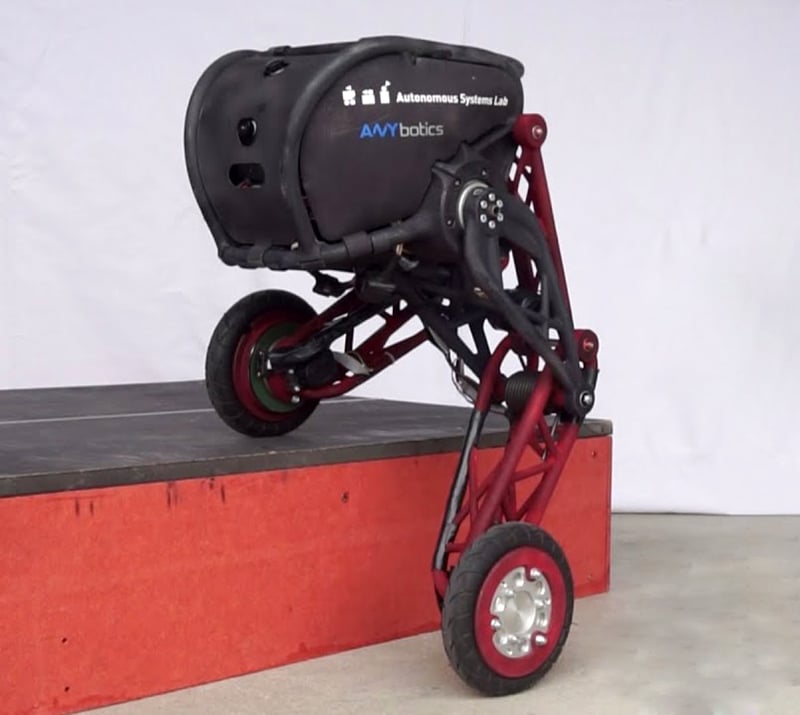 The robot now learned to maintain balance at different levels of leg bending.