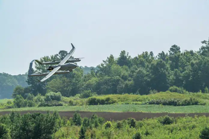 Aerosonde Mk. 4.8 Hybrid Quad (HQ) uncrewed aircraft system.