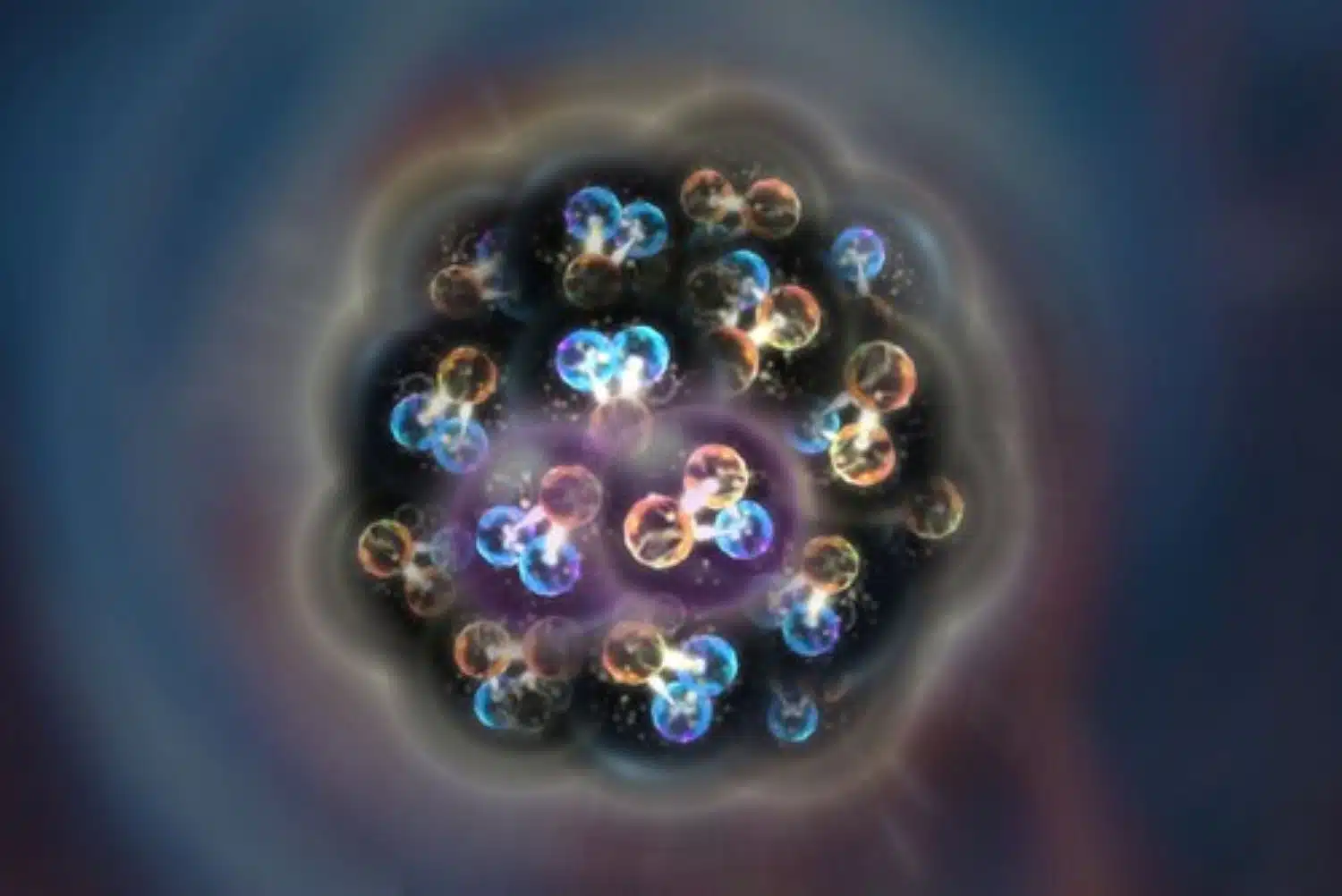 atomic gluons quarks and gluons