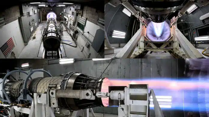 The precooler-F100 engine testing.