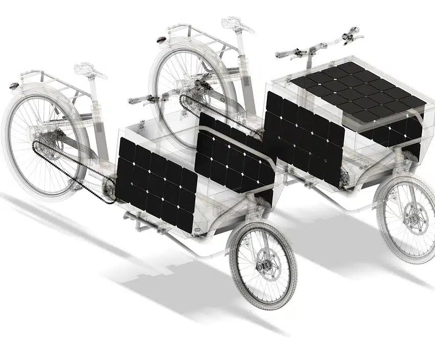 High-efficiency solar cells have been seamlessly integrated into the body of its vehicle.