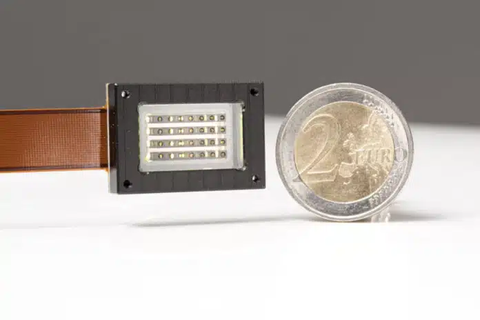 Transparent OLED microdisplay device.