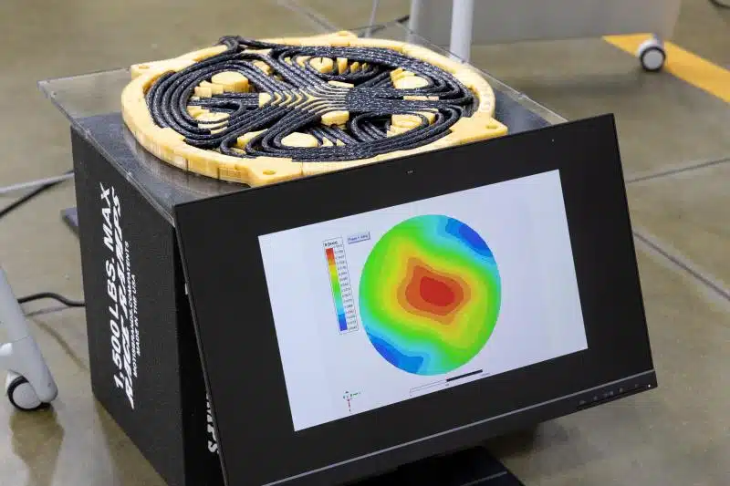 ORNL’s lightweight polyphase electromagnetic coupling coil design