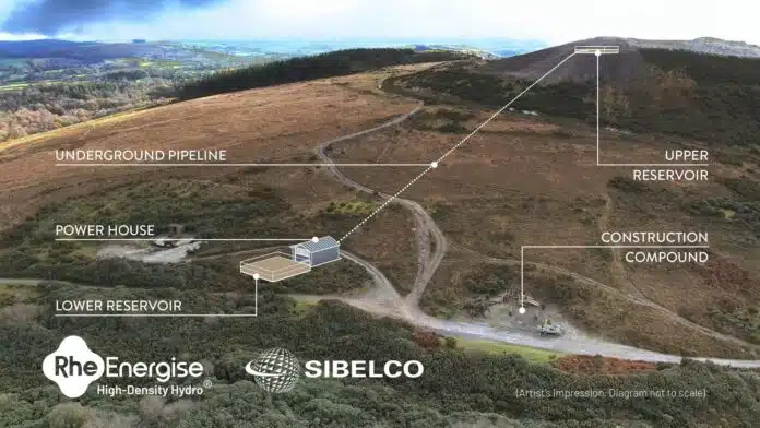 High-Density Hydro long duration storage demonstrator scheme at the Cornwood site near Plymouth, Devon.