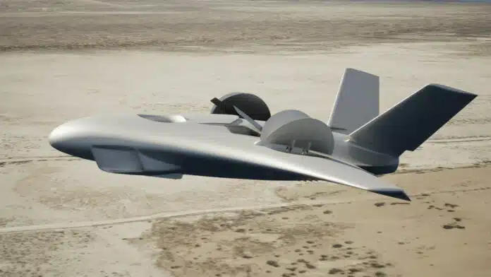 Artist's rendering of Aurora's high-speed, vertical lift concept.